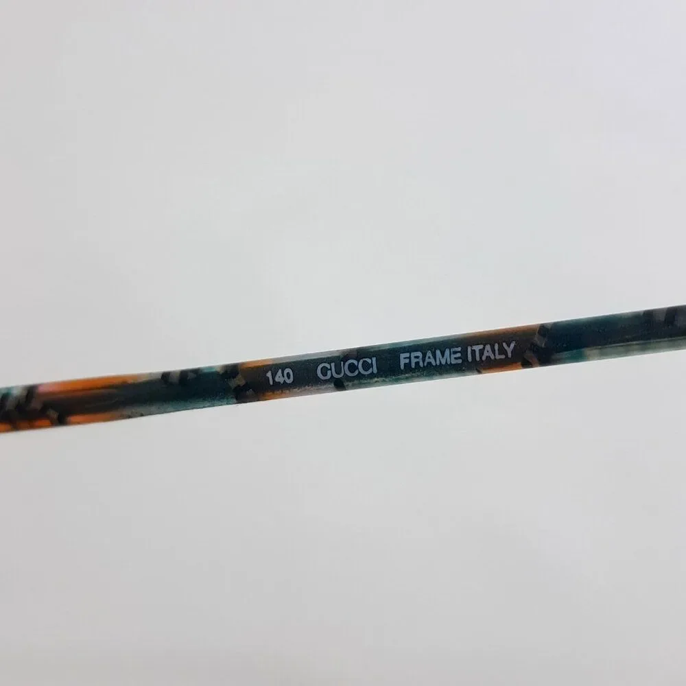 Gucci‎ GG 1241 FB9 eyeglasses frame 50-20-140 blue brown round women's glasses